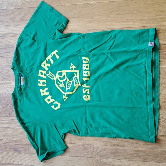 Carhartt Shirts Carhartt Woodcut Green Graphic Tshirt S Poshmark